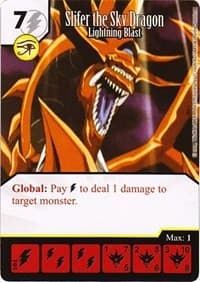 Slifer the Sky Dragon - Lightning Blast - Yu-Gi-Oh! Series One - Dice Masters card