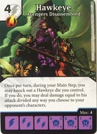 Hawkeye - Avengers Disassembled - UXM Avengers Disassembled: Organized Play - Dice Masters card