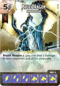 Blue Dragon - Minion Dragon - D&D: Battle for Faerun - Dice Masters card