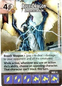 Blue Dragon - Apprentice Dragon - D&D: Battle for Faerun - Dice Masters card