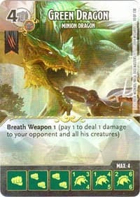 Green Dragon - Minion Dragon - D&D: Battle for Faerun - Dice Masters card
