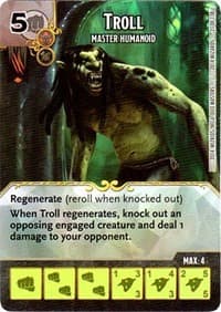 Troll - Master Humanoid - D&D: Battle for Faerun - Dice Masters card