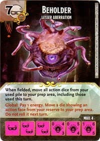 Beholder - Lesser Aberration - D&D: Battle for Faerun - Dice Masters card