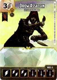 Drow Assassin - Lesser Humanoid - D&D: Battle for Faerun - Dice Masters card