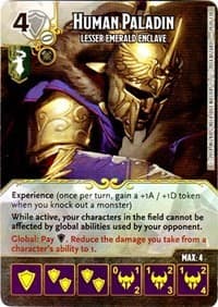 Human Paladin - Lesser Emerald Enclave - D&D: Battle for Faerun - Dice Masters card