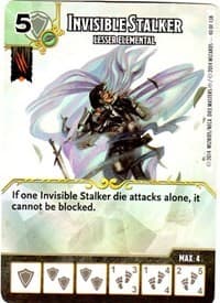 Invisible Stalker - Lesser Elemental - D&D: Battle for Faerun - Dice Masters card