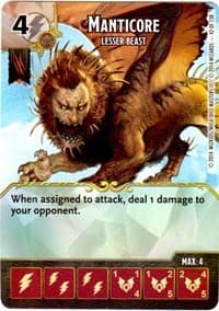 Manticore - Lesser Beast - D&D: Battle for Faerun - Dice Masters card