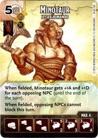 Minotaur - Lesser Humanoid - D&D: Battle for Faerun - Dice Masters card