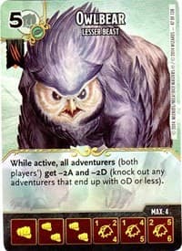 Owlbear - Lesser Beast - D&D: Battle for Faerun - Dice Masters card