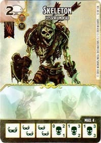 Skeleton - Lesser Undead - D&D: Battle for Faerun - Dice Masters card