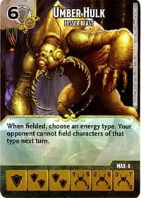 Umber Hulk - Lesser Beast - D&D: Battle for Faerun - Dice Masters card