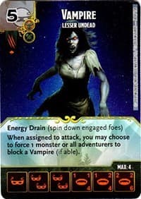 Vampire - Lesser Undead - D&D: Battle for Faerun - Dice Masters card