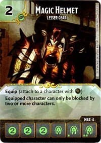 Magic Helmet - Lesser Gear - D&D: Battle for Faerun - Dice Masters card