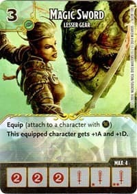 Magic Sword - Lesser Gear - D&D: Battle for Faerun - Dice Masters card