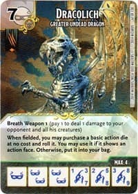 Dracolich - Greater Undead Dragon - D&D: Battle for Faerun - Dice Masters card