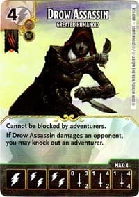Drow Assassin - Greater Humanoid - D&D: Battle for Faerun - Dice Masters card