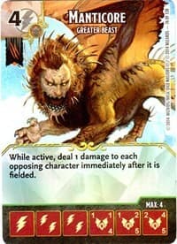 Manticore - Greater Beast - D&D: Battle for Faerun - Dice Masters card