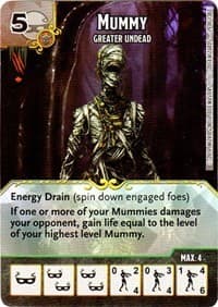 Mummy - Greater Undead - D&D: Battle for Faerun - Dice Masters card