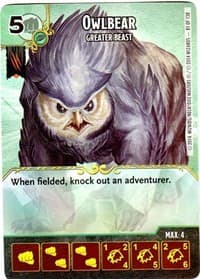 Owlbear - Greater Beast - D&D: Battle for Faerun - Dice Masters card