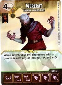 Wererat - Greater Lycanthrope - D&D: Battle for Faerun - Dice Masters card