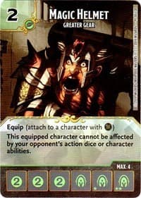 Magic Helmet - Greater Gear - D&D: Battle for Faerun - Dice Masters card