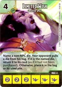 Limited Wish - Greater Spell - D&D: Battle for Faerun - Dice Masters card