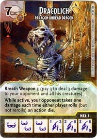 Dracolich - Paragon Undead Dragon - D&D: Battle for Faerun - Dice Masters card