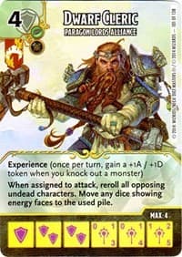Dwarf Cleric - Paragon Lords Alliance - D&D: Battle for Faerun - Dice Masters card