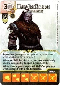 Half-Orc Fighter - Paragon Zhentarim - D&D: Battle for Faerun - Dice Masters card