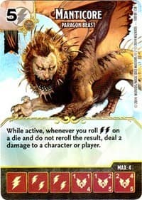 Manticore - Paragon Beast - D&D: Battle for Faerun - Dice Masters card