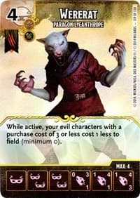 Wererat - Paragon Lycanthrope - D&D: Battle for Faerun - Dice Masters card