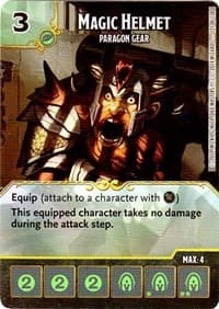 Magic Helmet - Paragon Gear - D&D: Battle for Faerun - Dice Masters card