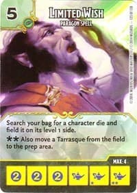 Limited Wish - Paragon Spell - D&D: Battle for Faerun - Dice Masters card