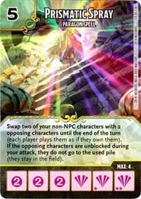 Prismatic Spray - Paragon Spell - D&D: Battle for Faerun - Dice Masters card