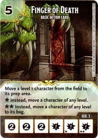 Finger of Death - D&D: Battle for Faerun - Dice Masters card
