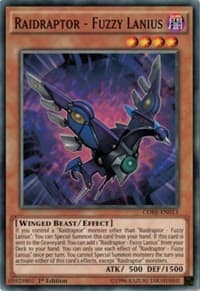 Raidraptor - Fuzzy Lanius - Clash of Rebellions - YuGiOh card