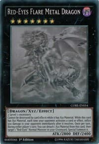 Red-Eyes Flare Metal Dragon (Ghost Rare) - Clash of Rebellions - YuGiOh card