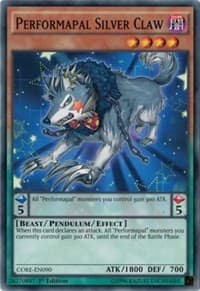 Performapal Silver Claw - Clash of Rebellions - YuGiOh card