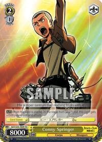 Conny Springer - Attack on Titan - Weiss Schwarz card
