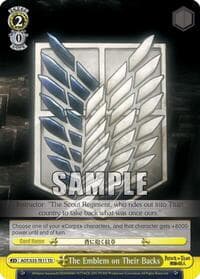 The Emblem on Their Backs - Attack on Titan - Weiss Schwarz card