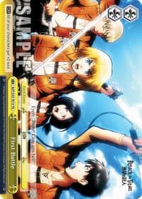 First Battle - Attack on Titan - Weiss Schwarz card
