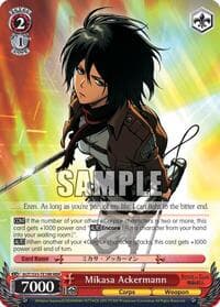 Mikasa Ackermann (RRR) - Attack on Titan - Weiss Schwarz card