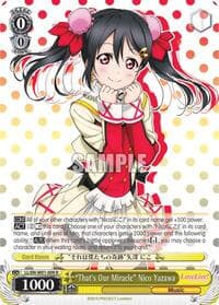 "That's Our Miracle" Nico Yazawa - Love Live! DX - Weiss Schwarz card