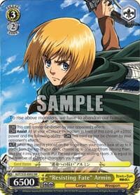 "Resisting Fate" Armin - Attack on Titan - Weiss Schwarz card