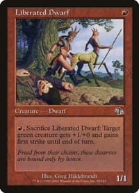 Liberated Dwarf - Judgment - Magic: The Gathering card