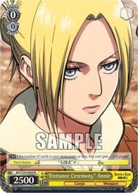 "Entrance Ceremony" Annie - Attack on Titan - Weiss Schwarz card
