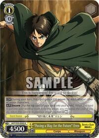 "Paving a Way for the Future" Eren - Attack on Titan - Weiss Schwarz card