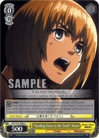 "Guiding Force to the Truth" Armin - Attack on Titan - Weiss Schwarz card