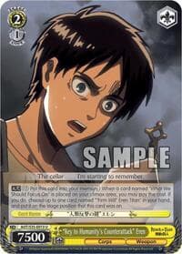 "Key to Humanity's Counterattack" Eren - Attack on Titan - Weiss Schwarz card