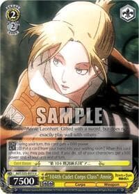 "104th Cadet Corps Class" Annie - Attack on Titan - Weiss Schwarz card